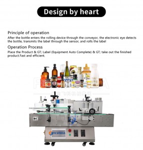 FK606 Desktop Automatic Round Bottle Labeling machine