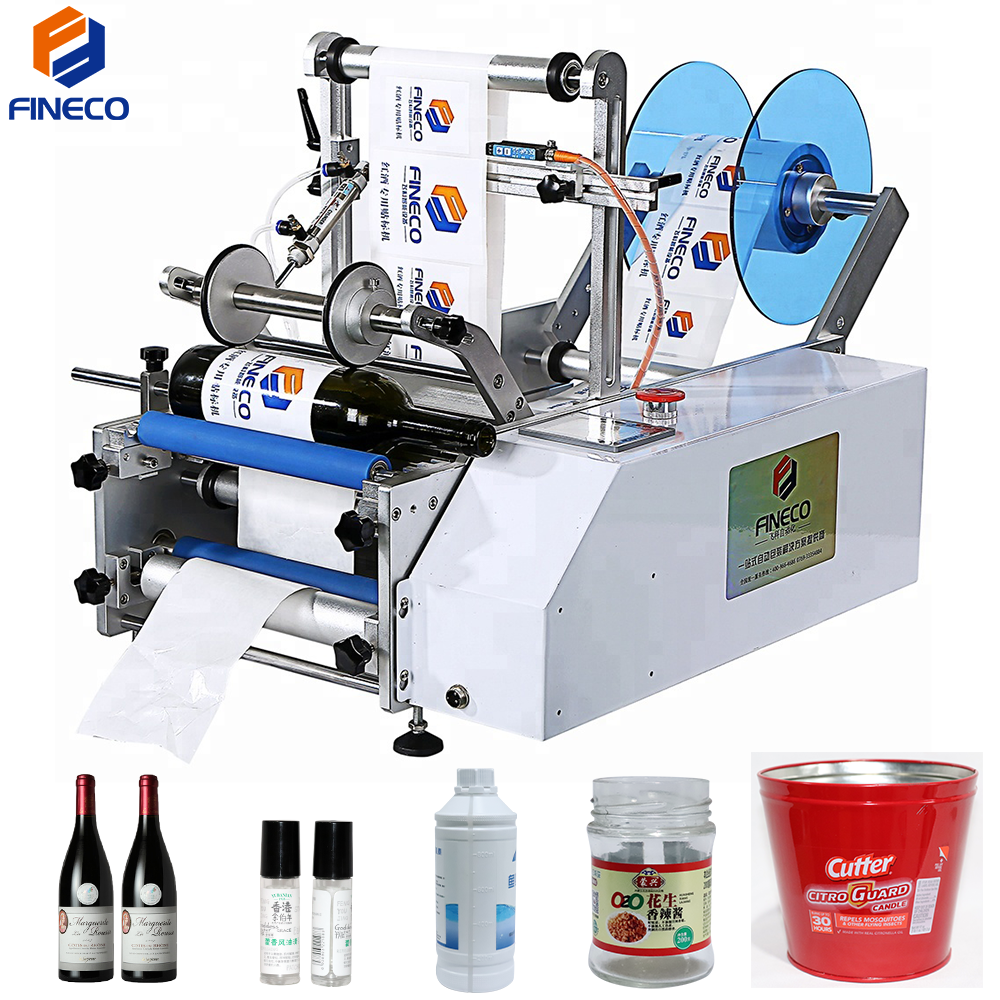 Labeler botol semi-otomatis