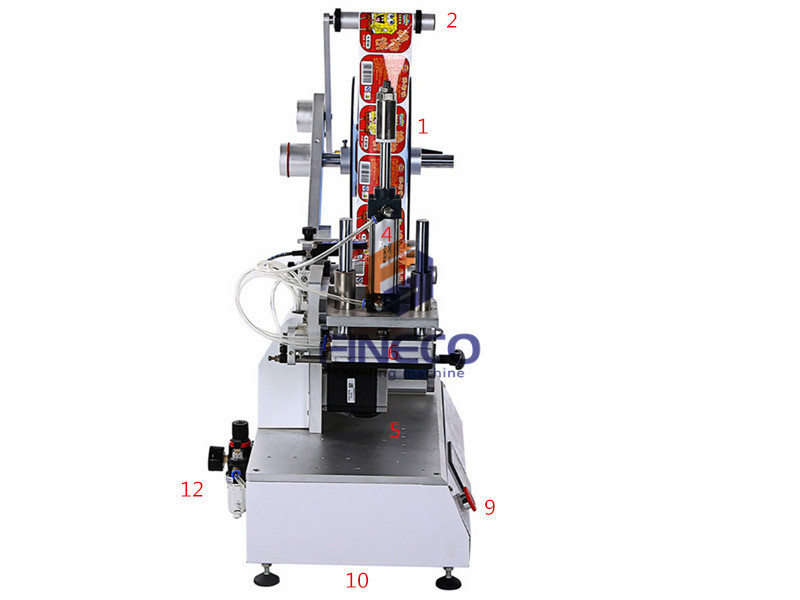 FK615 Semi Automatic Flat Labeling Machine for Sander Discs A
