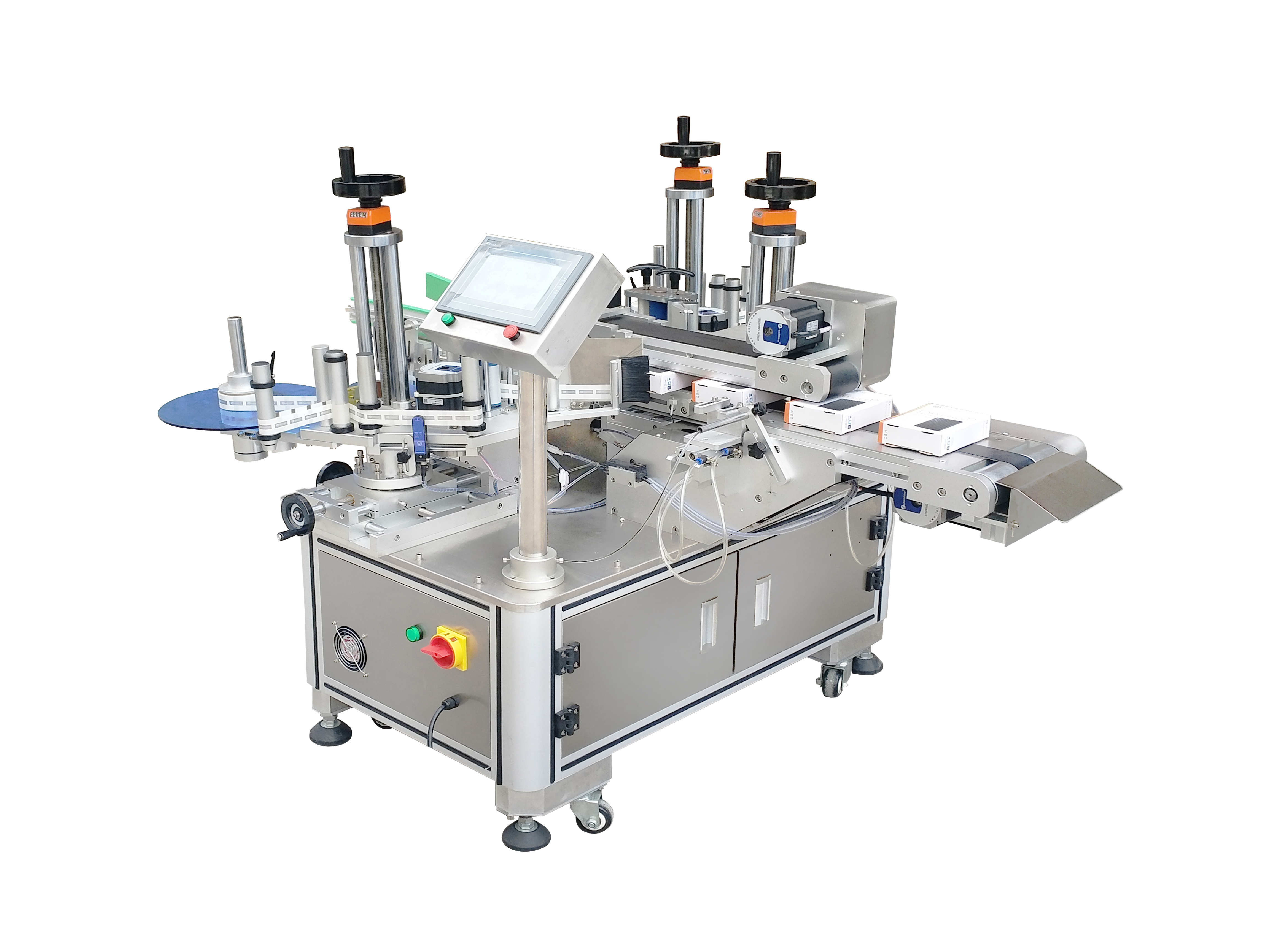 Corner Labelling Machine China FK816 Automatic Double Head Corner Sealing Label labeling machine ...