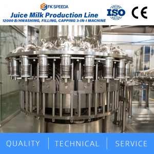 Automatic 3-in-one High-Speed Filling and Capping Production Line for Juice Hot Filling Machine