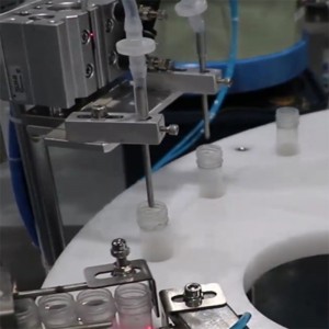 Super Lowest Price Cup Filling Machine - HM1A-2-1-000-FK807 automatic Nucleic acid testing tube filling Screw capping  filling machine – Feibin