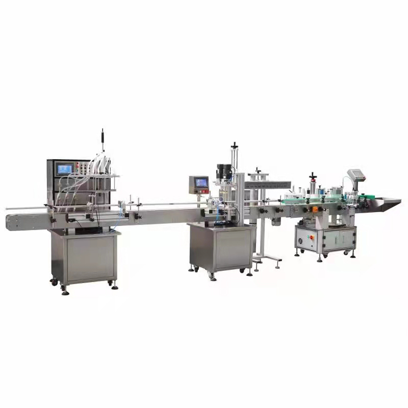 Factory Promotional Filling Packaging Machines - 6 nozzle liquid filling capping labeling machine – Feibin