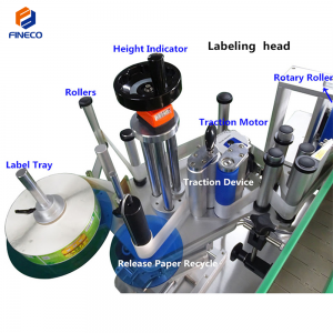 FK805 Automatic Round Bottle Labeling Machine (Cylinder Type)