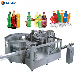 Automatic 3-in-one Filling and Capping Production Line for Carbonated beverages