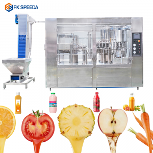 Automatic 3-in-one High-Speed Filling and Capping Production Line for Juice Hot Filling Machine