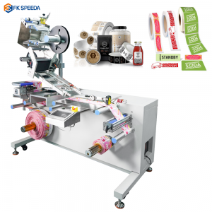 High Speed Adhesive Label Rewind Labeling Machine for Roll Material