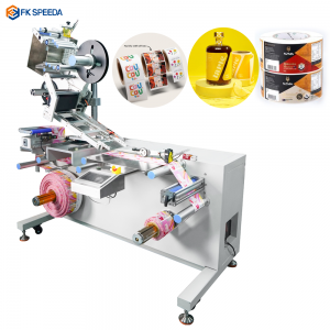 High Speed Adhesive Label Rewind Labeling Machine for Roll Material