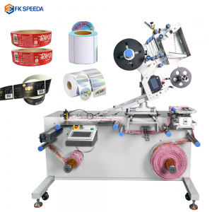 High Speed Adhesive Label Rewind Labeling Machine for Roll Material